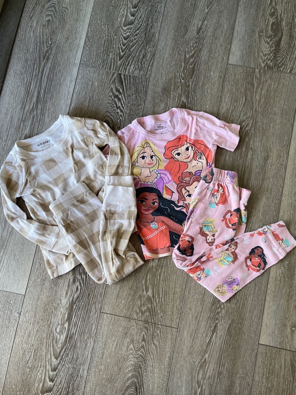 OLD NAVY & Disney Princess Pink Girls Pajama Set